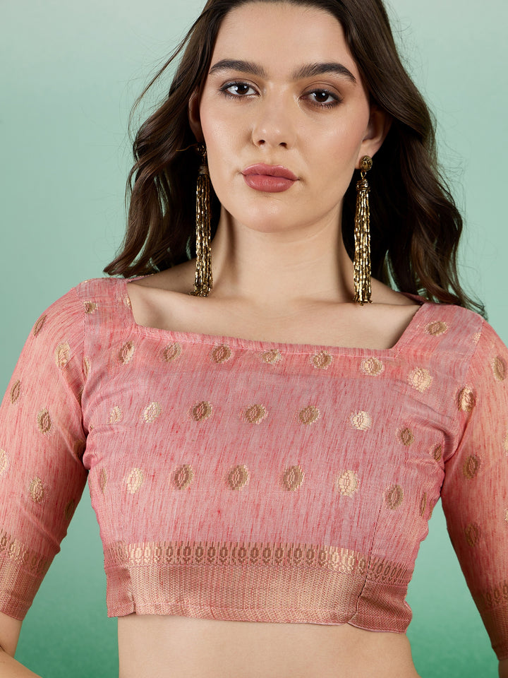 Designer Khadi Organza Saree | Wevon Jacquard Party Wear Saree