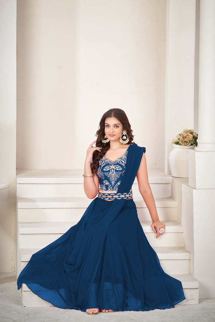Stunning Georgette Lehenga with Dupatta | Crafted for Timeless Elegance