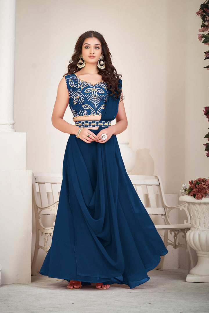 Stunning Georgette Lehenga with Dupatta | Crafted for Timeless Elegance