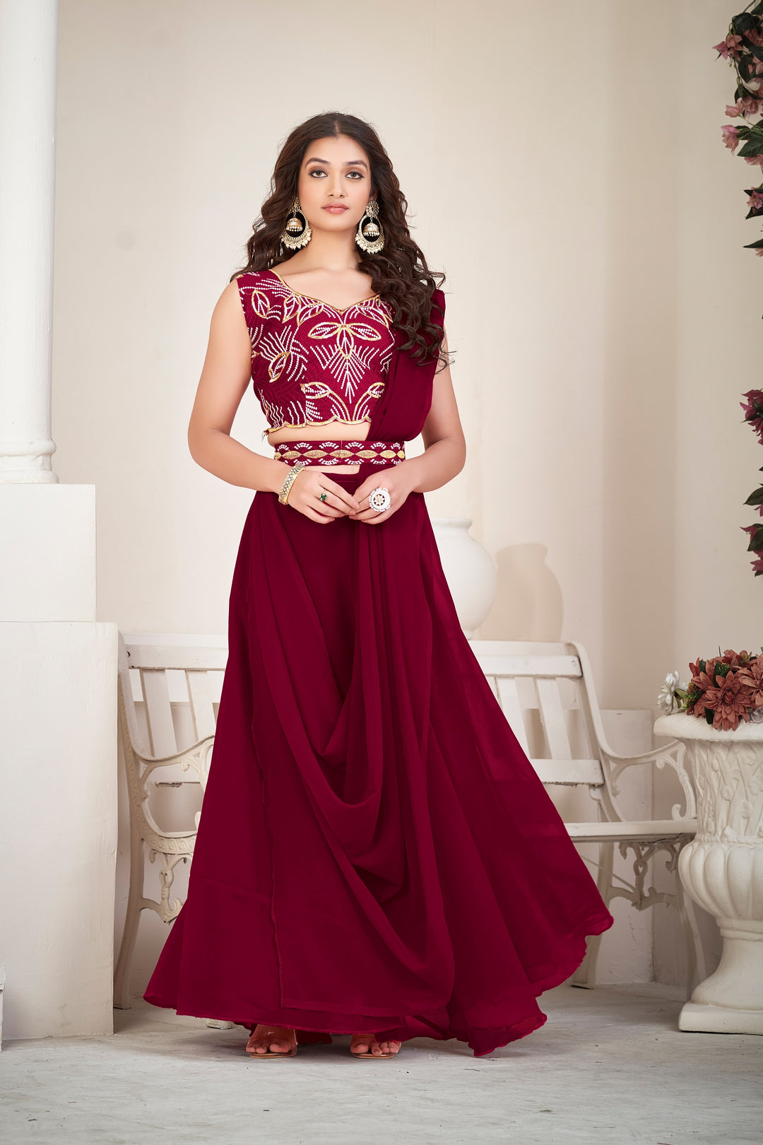 Stunning Georgette Lehenga with Dupatta | Crafted for Timeless Elegance