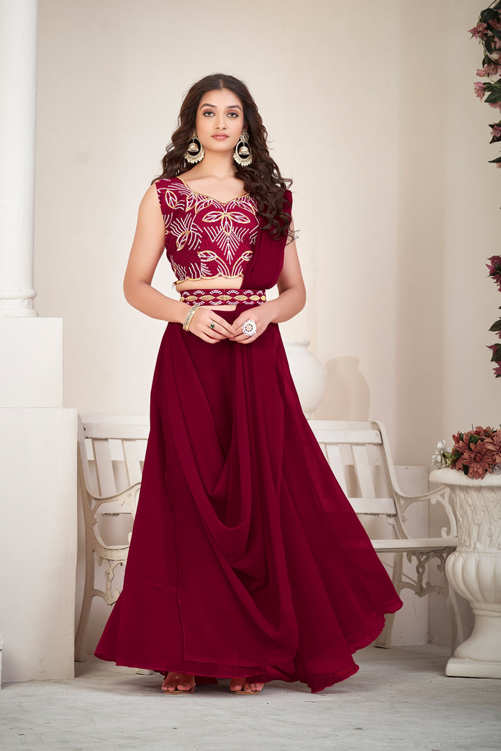Stunning Georgette Lehenga with Dupatta | Crafted for Timeless Elegance