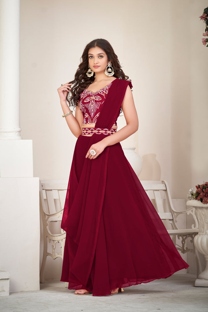 Stunning Georgette Lehenga with Dupatta | Crafted for Timeless Elegance