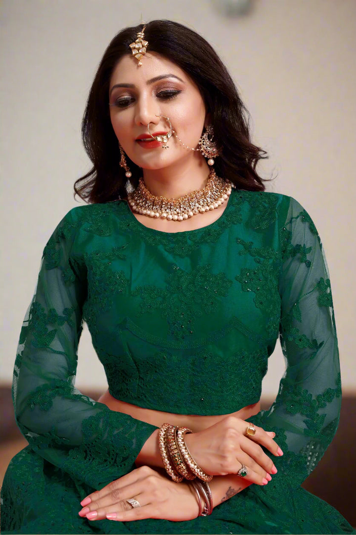 Breathtaking Net Lehenga with Dupatta | Perfect for Weddings and Celebrations