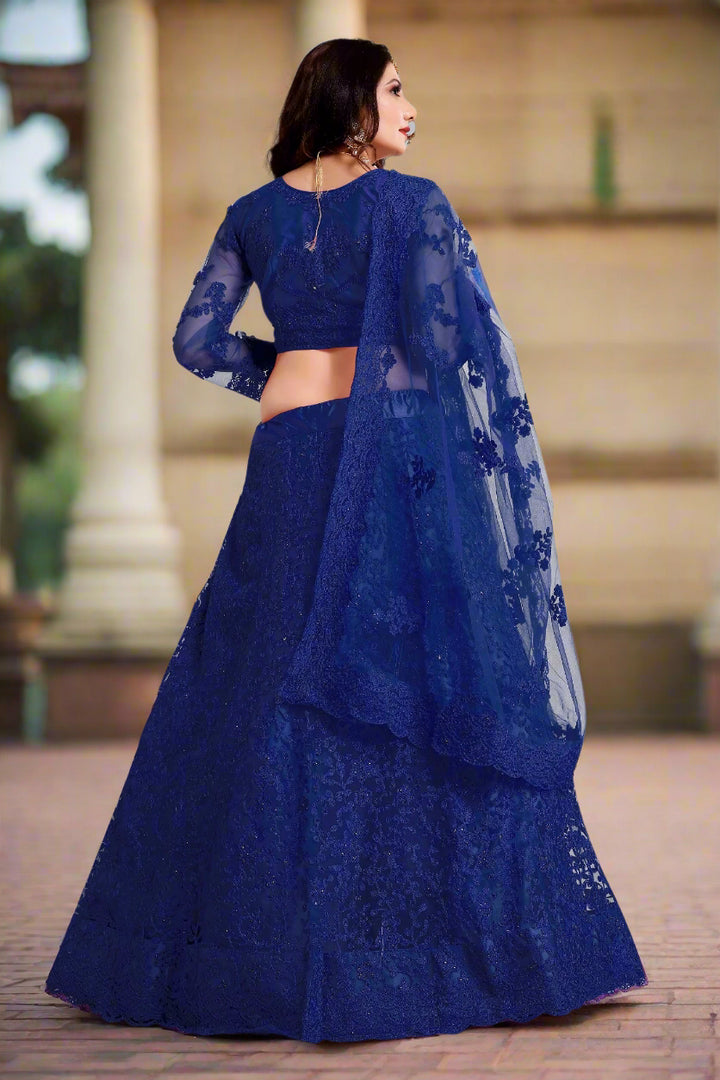 Breathtaking Net Lehenga with Dupatta | Perfect for Weddings and Celebrations
