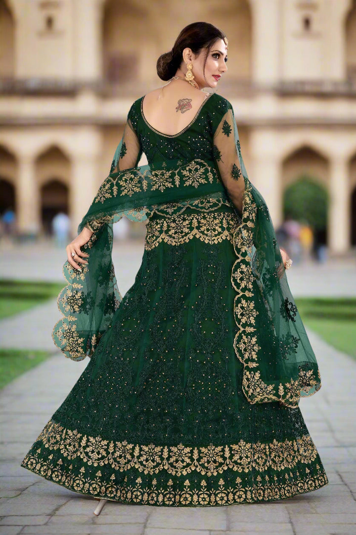Sophisticated Net Lehenga with Dupatta | Perfect for Weddings and Celebrations