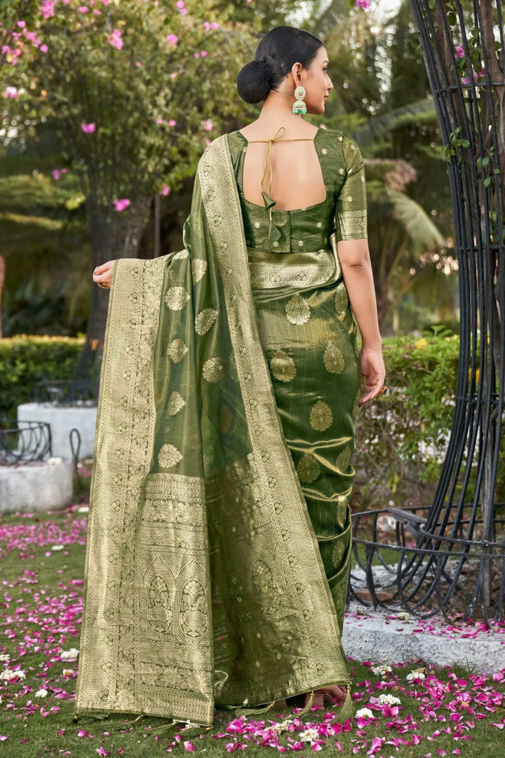 Elegant Simmer Silk Saree | Designer Weaving Jari Pallu for Weddings & Festive Events
