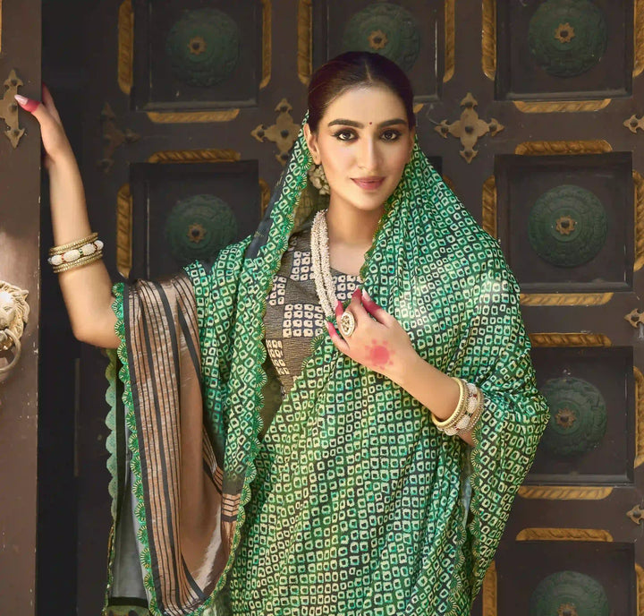 Designer Gajji-Silk Saree | Hand-Work Banarasi-Silk for Special Events