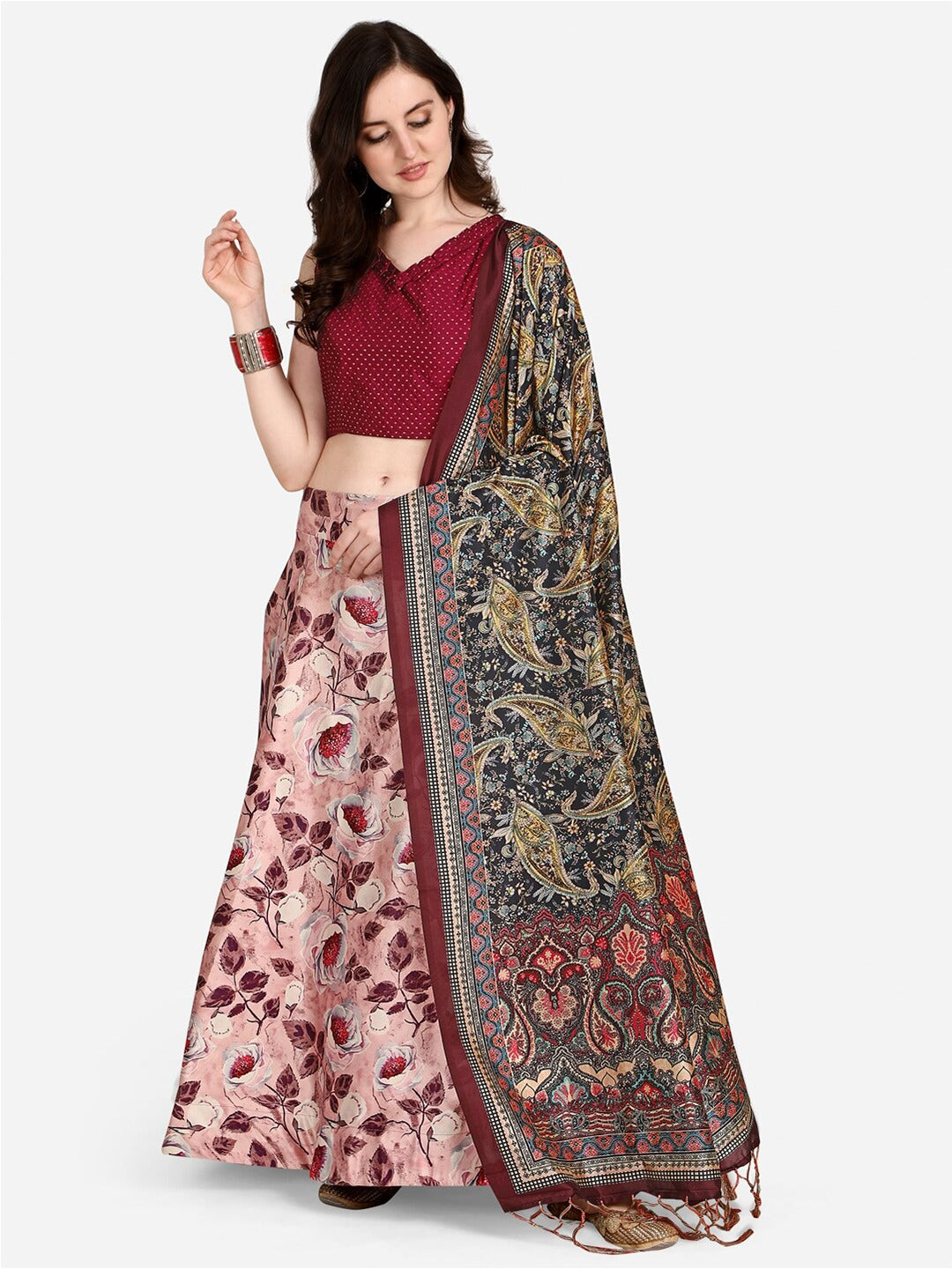 Pink Designer Lehenga | Perfect Blend of Tradition with Stunning Prints