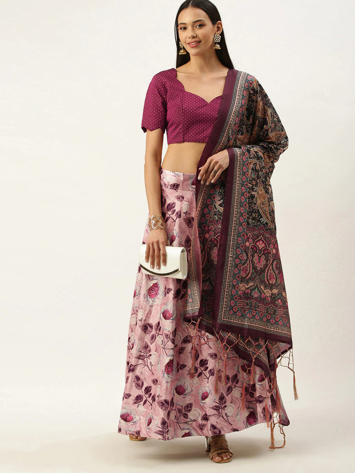 Pink Designer Lehenga | Perfect Blend of Tradition with Stunning Prints