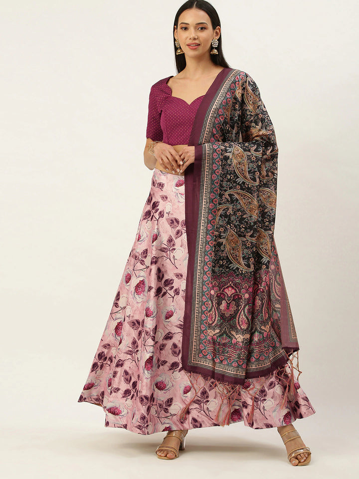 Pink Designer Lehenga | Perfect Blend of Tradition with Stunning Prints