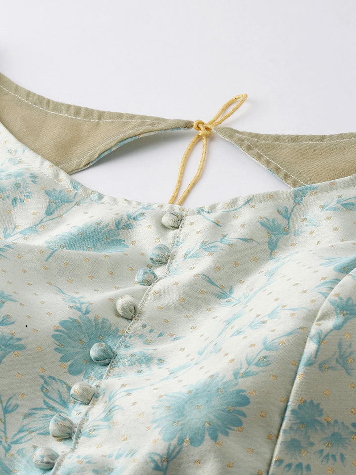 Light Blue Wedding Lehenga | Silk Lehenga Choli with Assami Silk Dupatta
