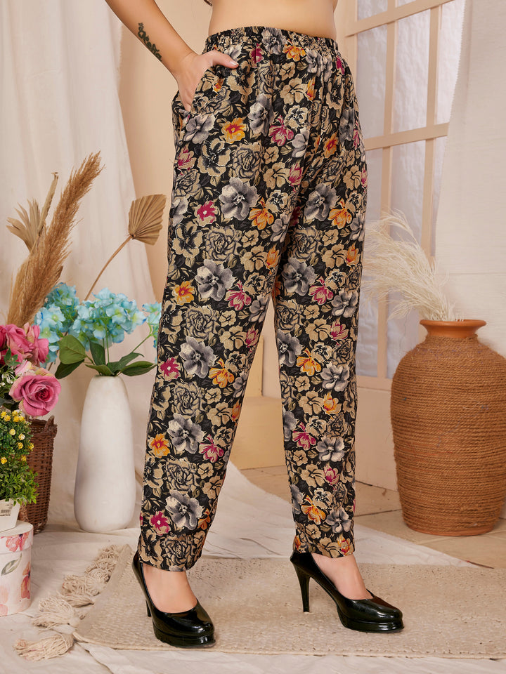 Designer Rayon Co-Ord Set | Digital Printed Top and Bottom Set for Women