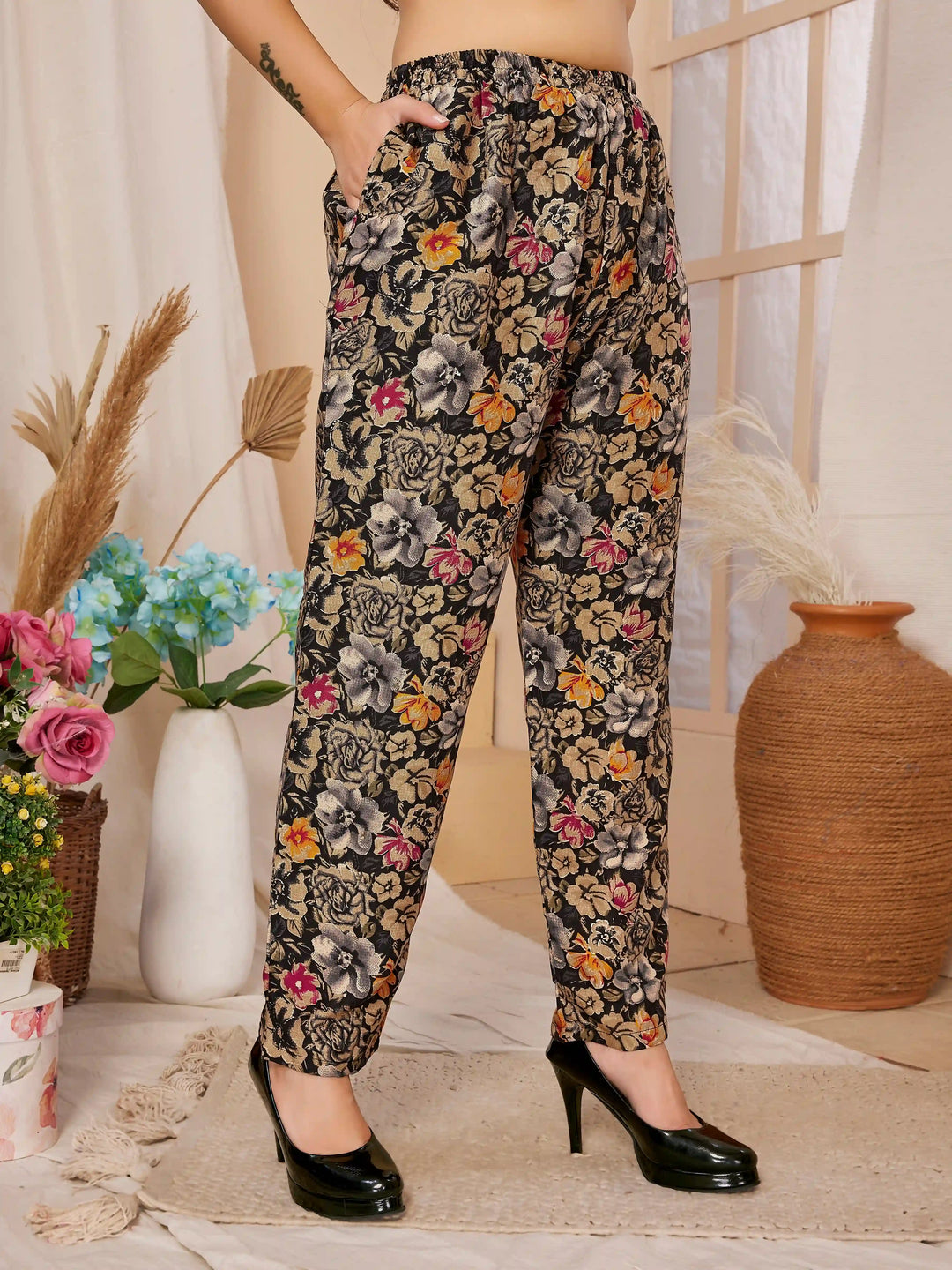 Designer Rayon Co-Ord Set | Digital Printed Top and Bottom Set for Women