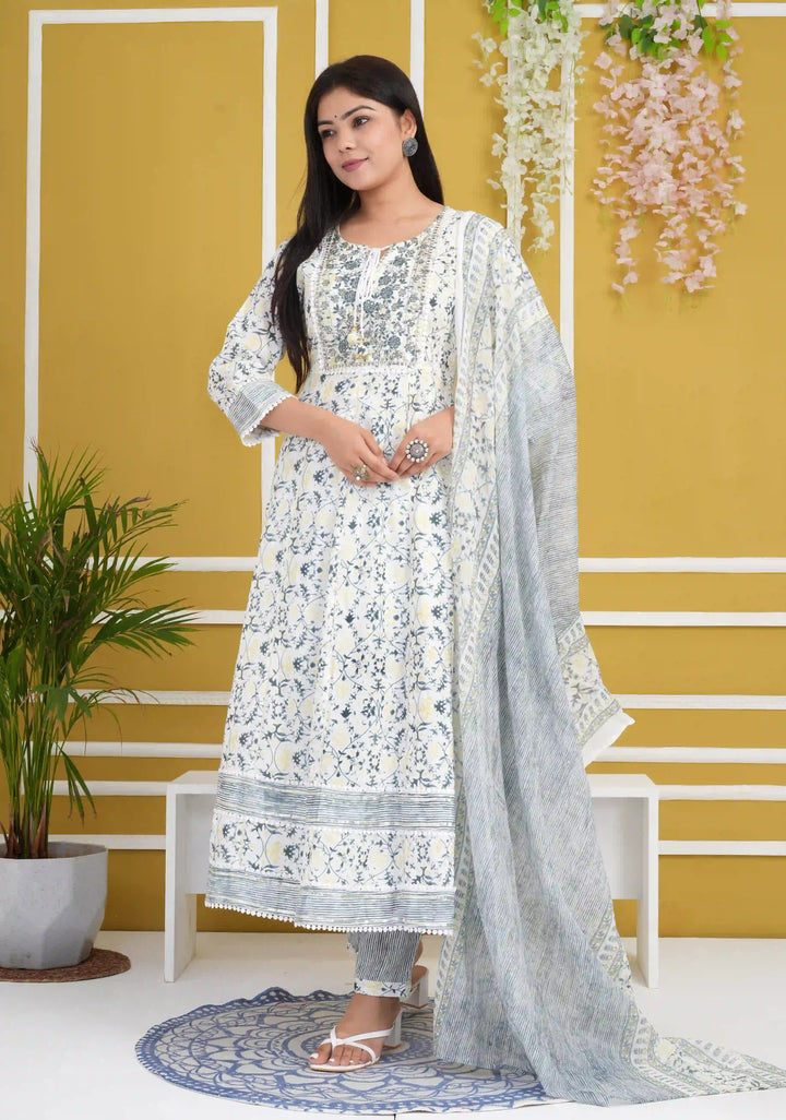 Rayon Cotton Salwar Kameez | Elegant Floral Print for Daily & Festive Wear