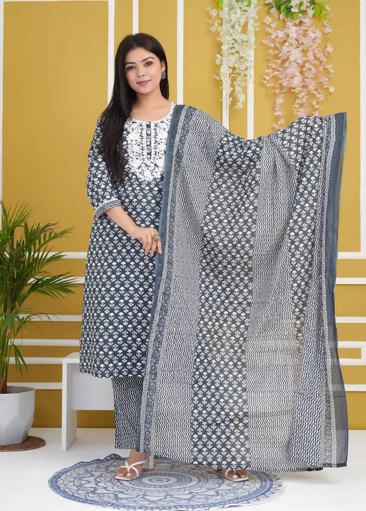 Rayon Cotton Salwar Kameez | Elegant Floral Print for Daily & Festive Wear