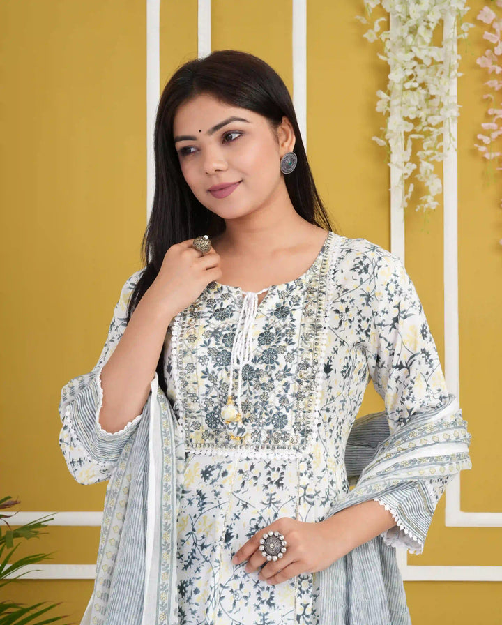 Rayon Cotton Salwar Kameez | Elegant Floral Print for Daily & Festive Wear