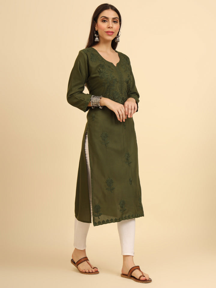 Lucknowi Chikankari Kurti | Cotton Women’s Ethnic Wear