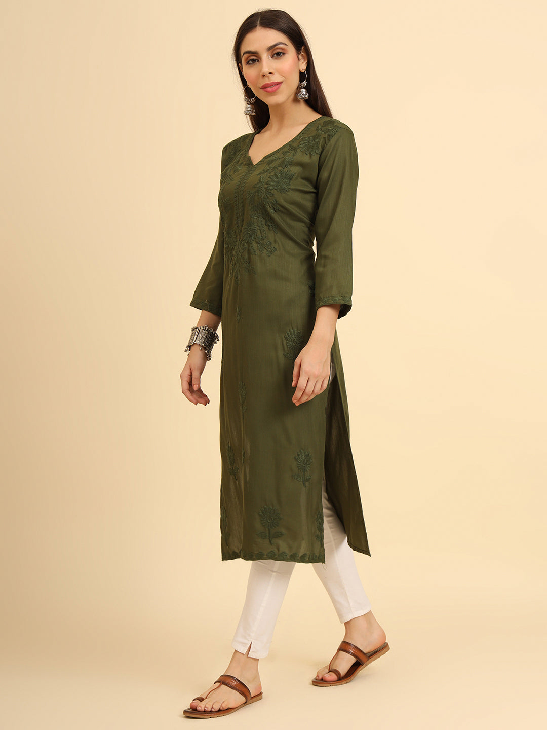 Lucknowi Chikankari Kurti | Cotton Women’s Ethnic Wear
