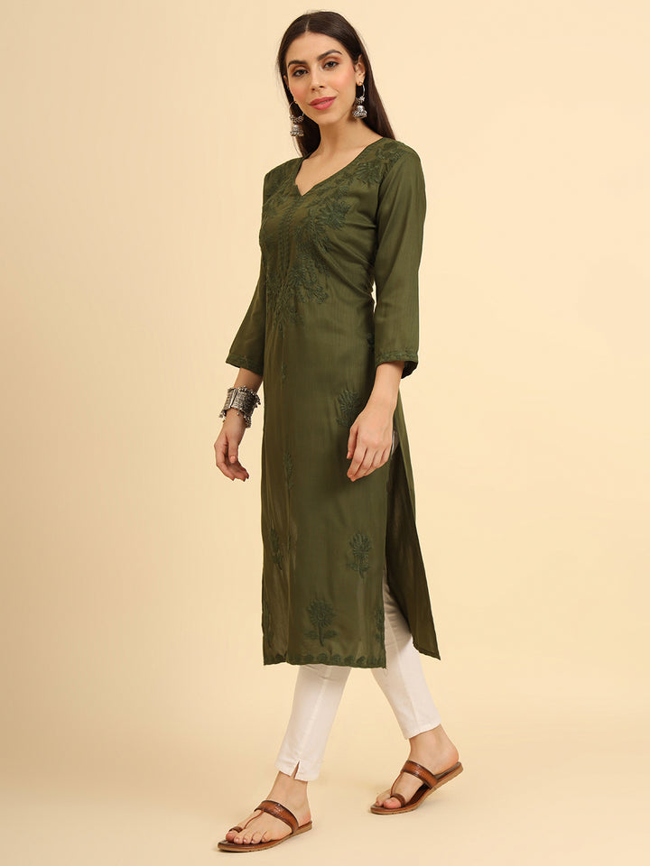 Lucknowi Chikankari Kurti | Cotton Women’s Ethnic Wear