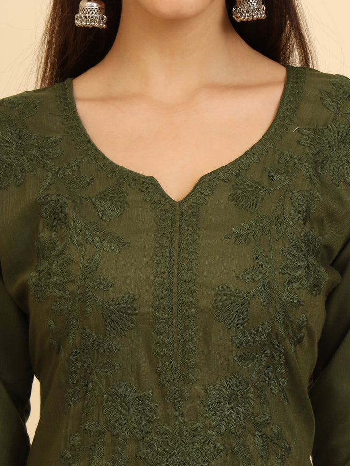 Lucknowi Chikankari Kurti | Cotton Women’s Ethnic Wear