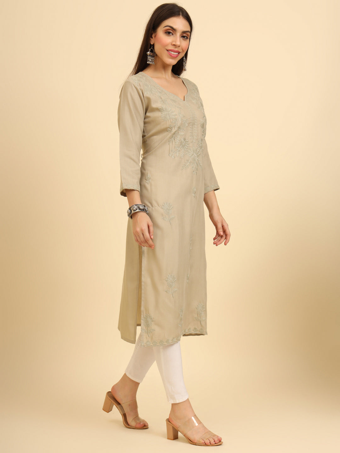 Lucknowi Chikankari Kurti | Cotton Women’s Ethnic Wear