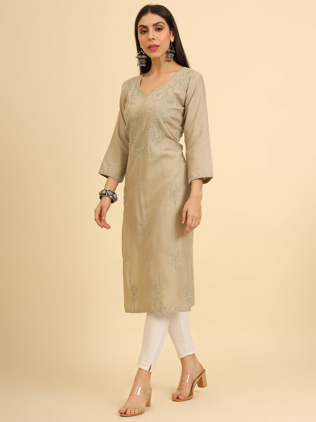 Lucknowi Chikankari Kurti | Cotton Women’s Ethnic Wear