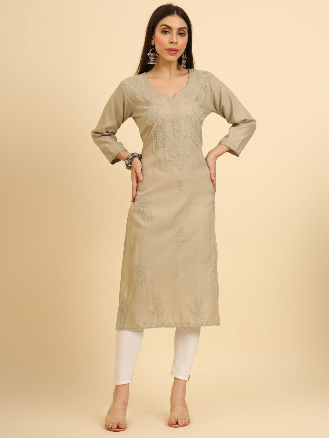 Lucknowi Chikankari Kurti | Cotton Women’s Ethnic Wear