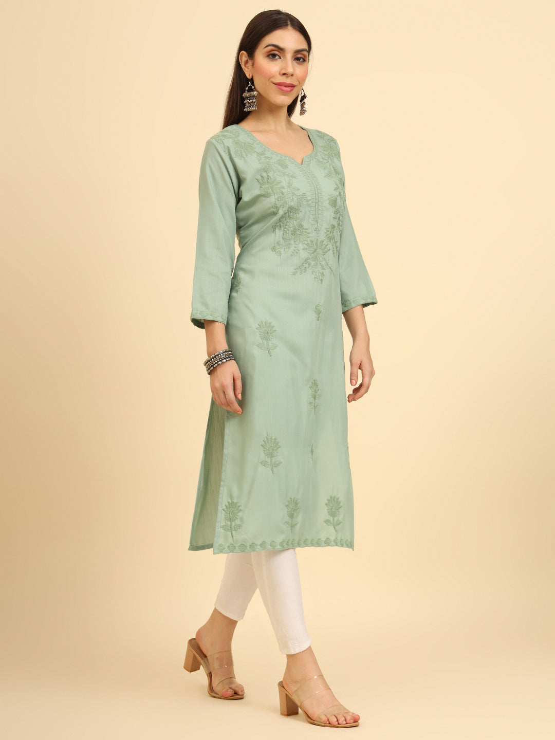 Lucknowi Chikankari Kurti | Cotton Women’s Ethnic Wear