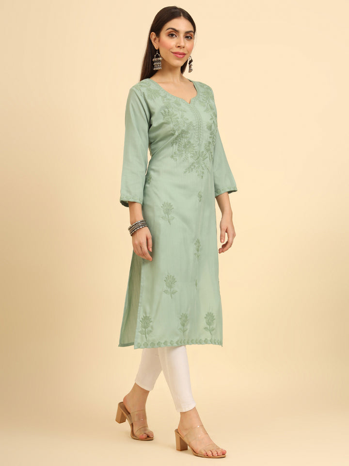 Lucknowi Chikankari Kurti | Cotton Women’s Ethnic Wear