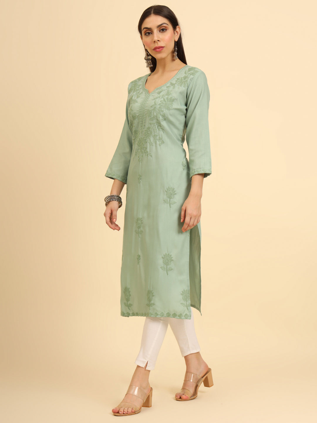 Lucknowi Chikankari Kurti | Cotton Women’s Ethnic Wear