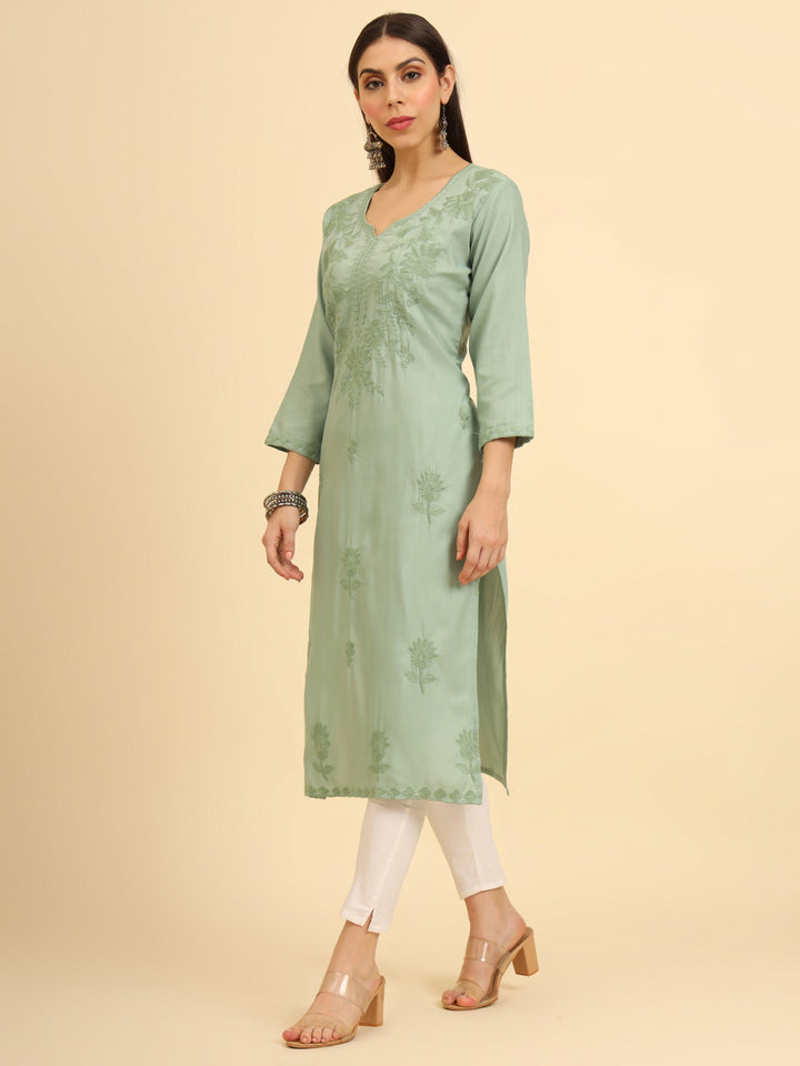 Lucknowi Chikankari Kurti | Cotton Women’s Ethnic Wear