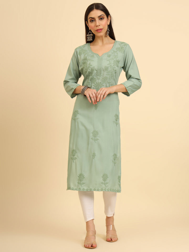 Lucknowi Chikankari Kurti | Cotton Women’s Ethnic Wear
