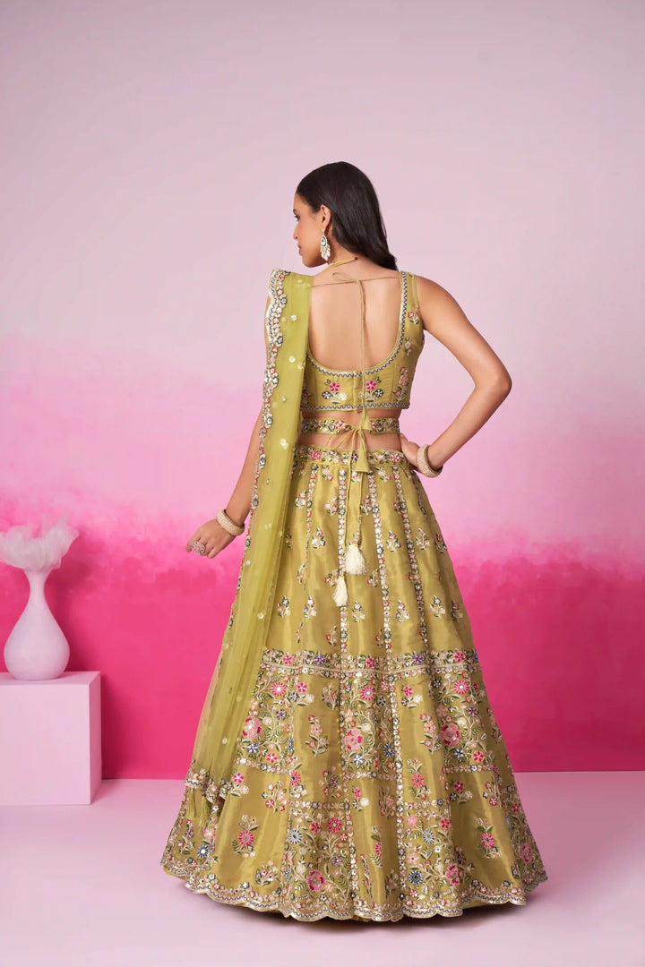 Elegant Designer Lehenga | Luxurious Net Fabric & Intricate Embroidery