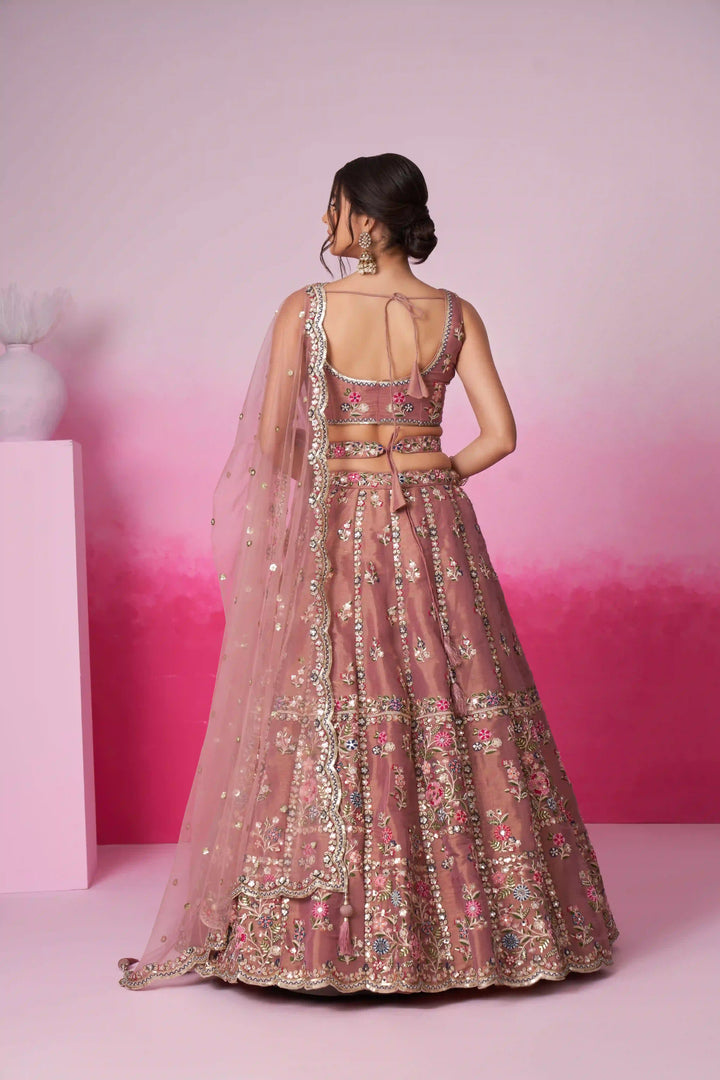 Elegant Designer Lehenga | Luxurious Net Fabric & Intricate Embroidery