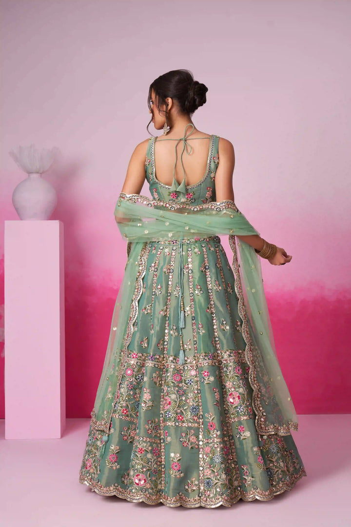 Elegant Designer Lehenga | Luxurious Net Fabric & Intricate Embroidery