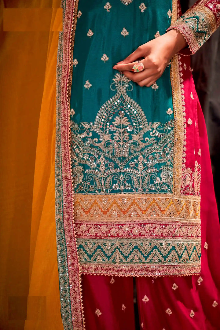 Chinon Fabric Palazzo for Women | Elegant & Comfortable Ethnic Wear