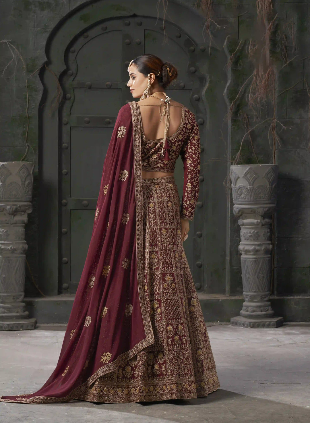 Heavy Designer Georgette Lehenga with Embroidery | Wedding & Special Event