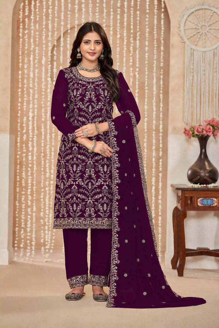 Faux Georgette Salwar Kameez for Women | Elegant & Stylish Traditional Ethnic Wear
