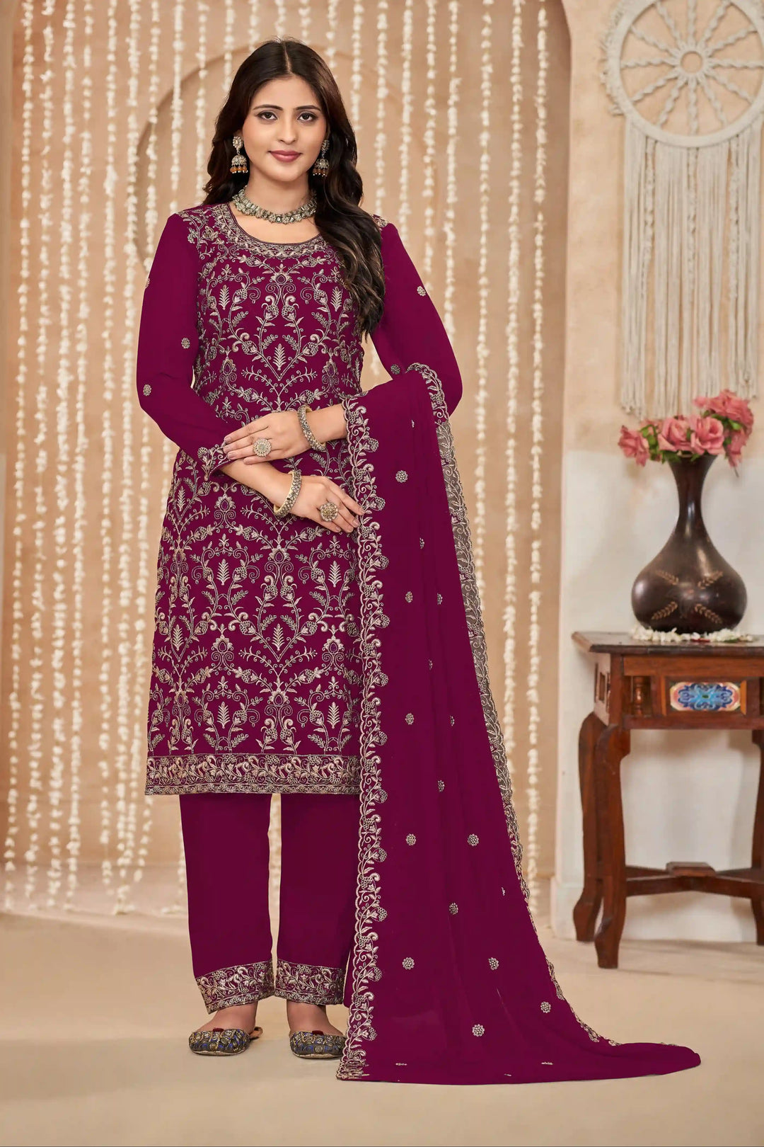 Faux Georgette Salwar Kameez for Women | Elegant & Stylish Traditional Ethnic Wear