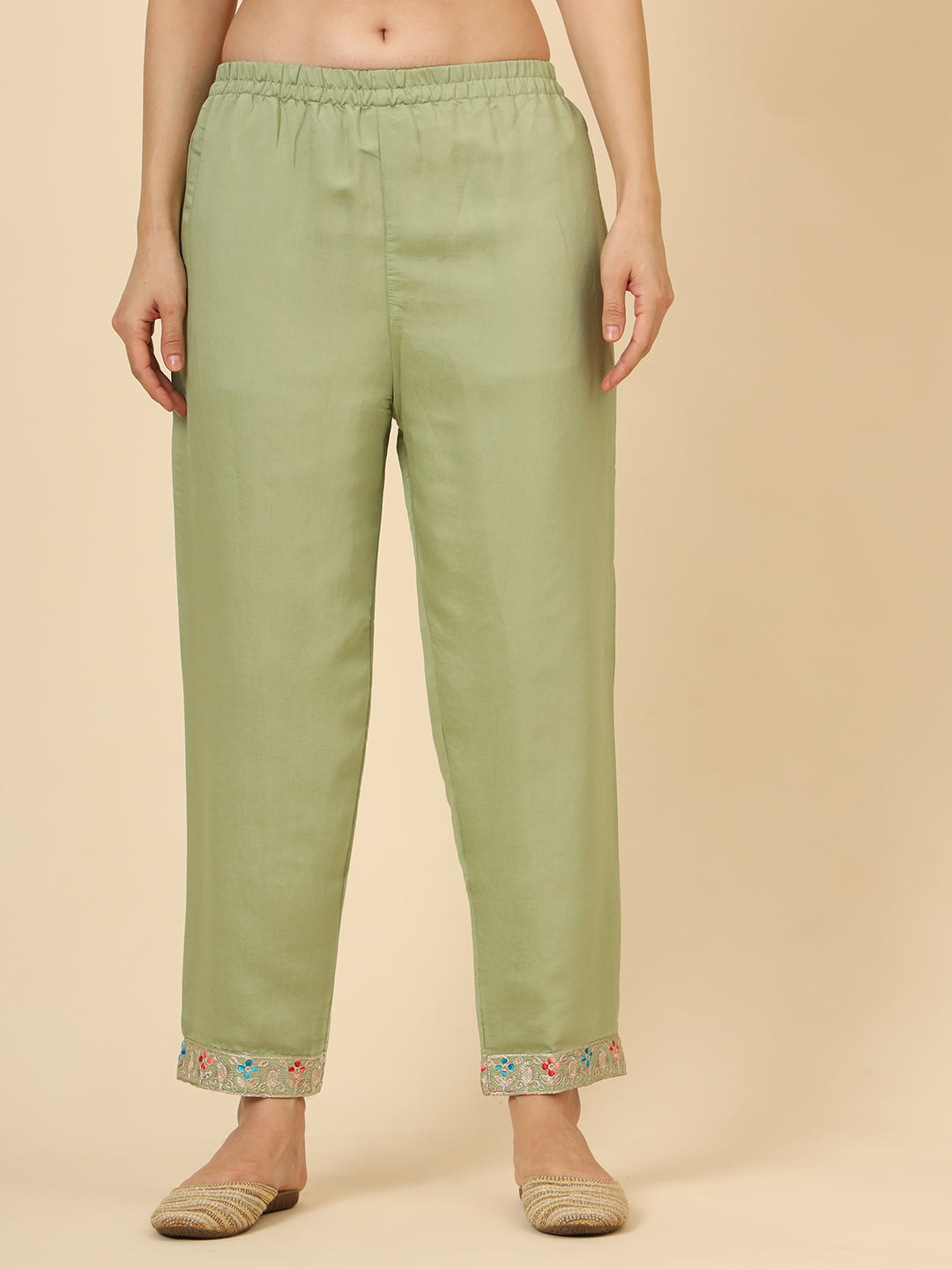 Silk Blend Salwar Kameez | Elegant Embellished Detailing for Ethnic Wear