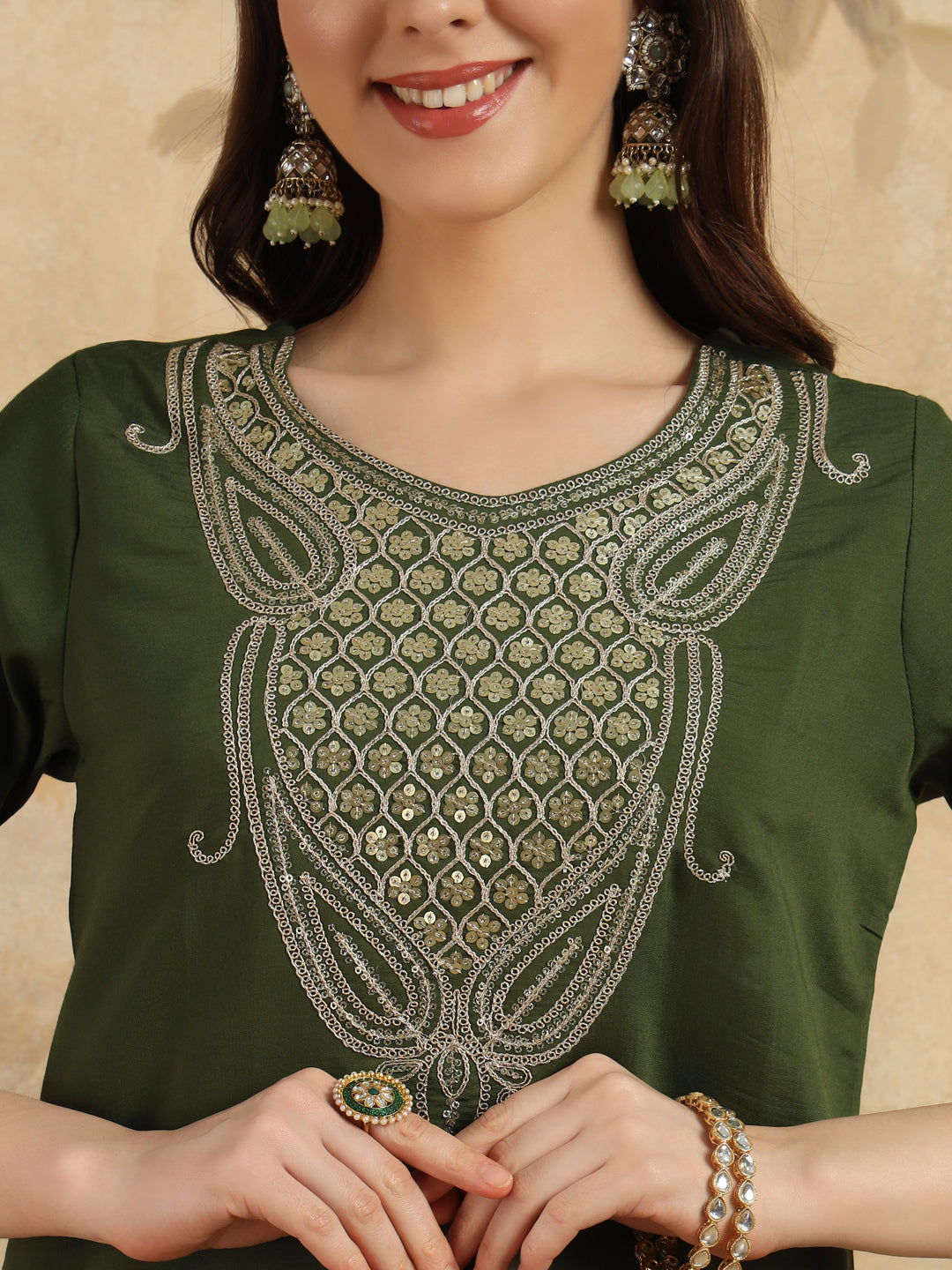 Chanderi Salwar Kameez | Elegant Embroidery for Festive & Traditional Occasions