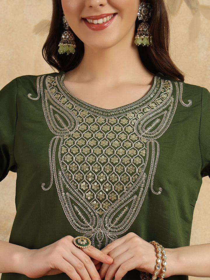 Chanderi Salwar Kameez | Elegant Embroidery for Festive & Traditional Occasions