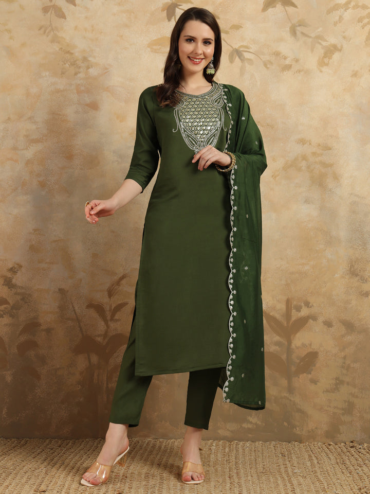 Chanderi Salwar Kameez | Elegant Embroidery for Festive & Traditional Occasions