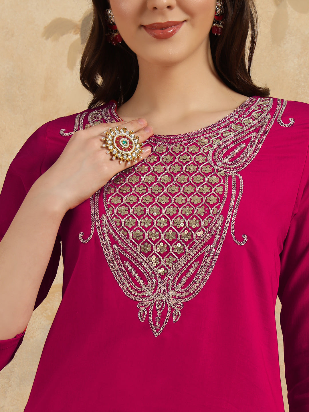 Chanderi Salwar Kameez | Elegant Embroidery for Festive & Traditional Occasions
