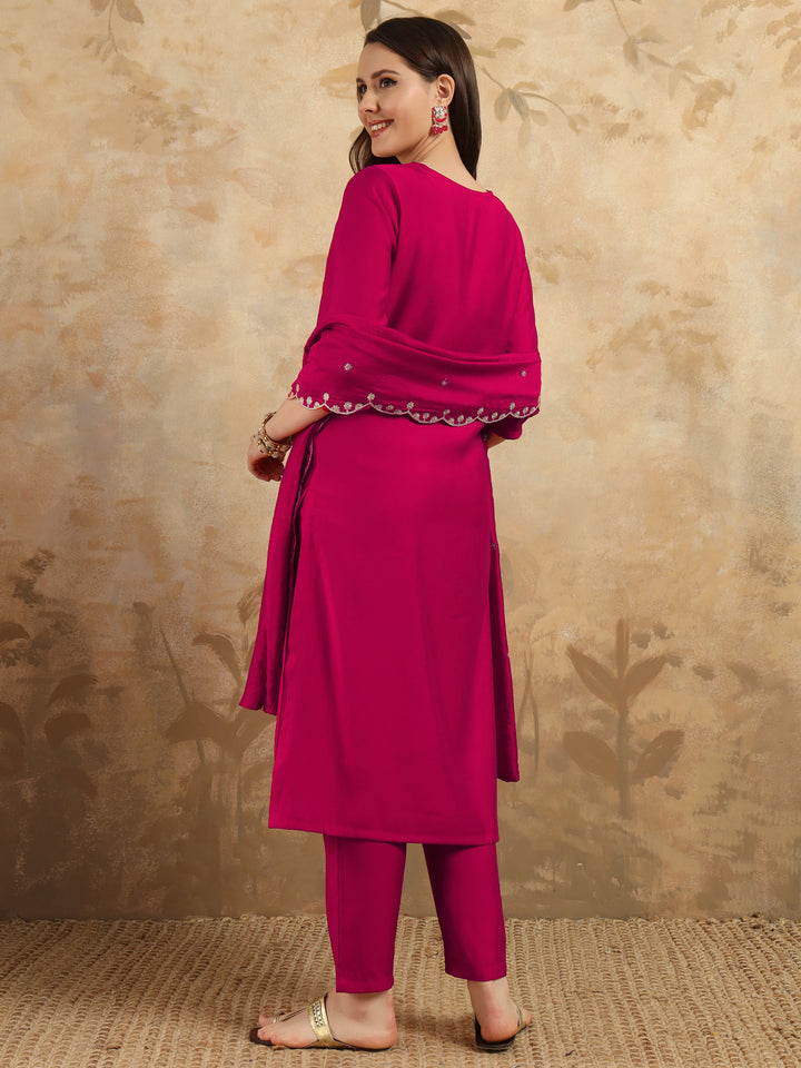 Chanderi Salwar Kameez | Elegant Embroidery for Festive & Traditional Occasions