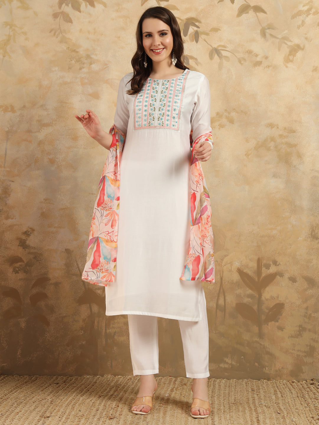 Chanderi Salwar Kameez | Elegant Embroidery for Festive & Traditional Occasions