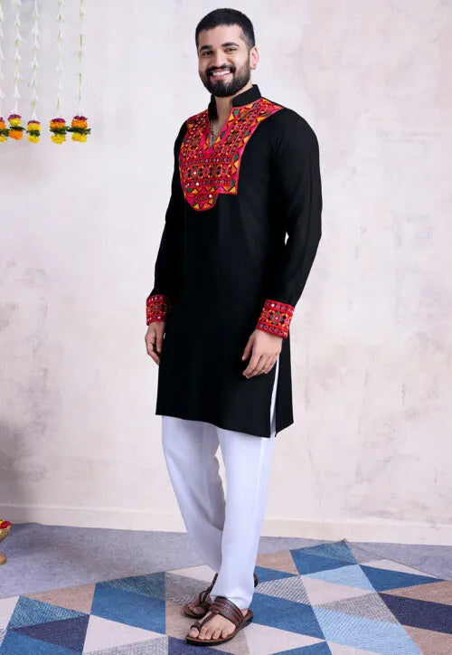 Traditional Kurta for Men | Ethnic Embroidered Kurta for Men
