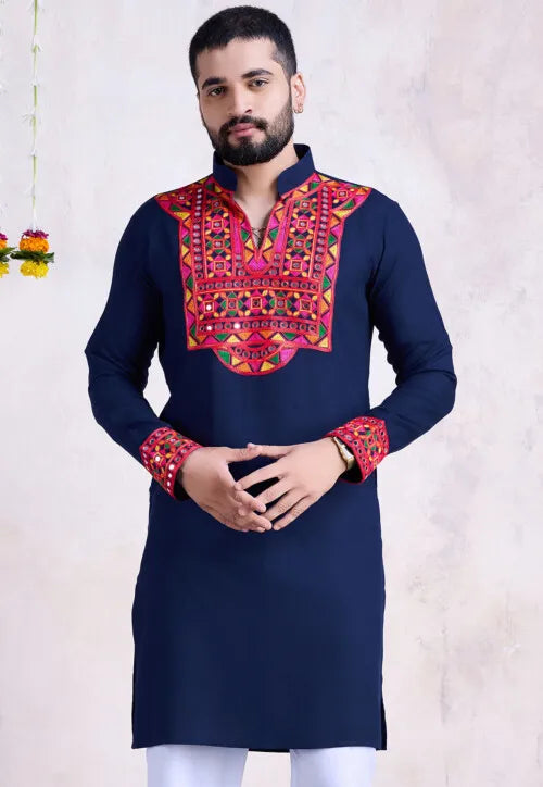 Traditional Kurta for Men | Ethnic Embroidered Kurta for Men