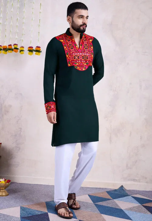 Traditional Kurta for Men | Ethnic Embroidered Kurta for Men