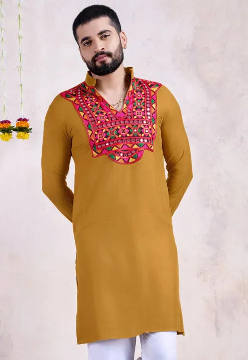 Traditional Kurta for Men | Ethnic Embroidered Kurta for Men